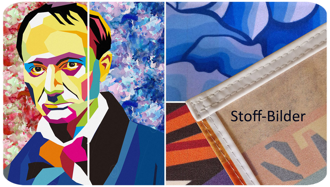 Stoff-Bild Albert Camus inspiriert 